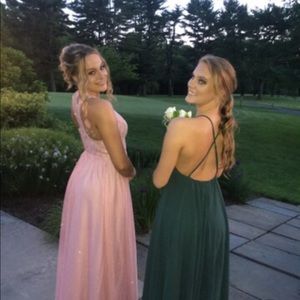 Green formal dress